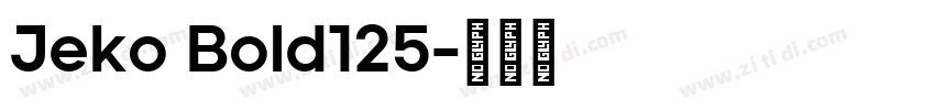 Jeko Bold125字体转换
